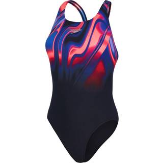 Women's Placement Powerback Swimsuit Black/Blue