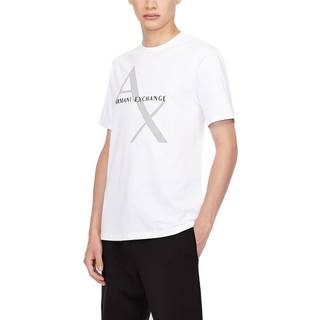 Armani Exchange Crew Neck Logo T Shirt White