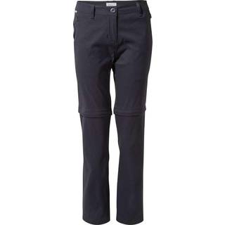 Craghoppers Women's Kiwi Pro II Convertible Trousers Zip off-bukser Damer størrelse 46 - Regular farve sort