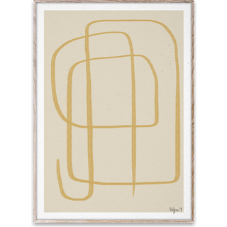 Paper Collective Different Ways Ii Yellow Poster 30x40 Cm - Plakater Papir Beige - 14027