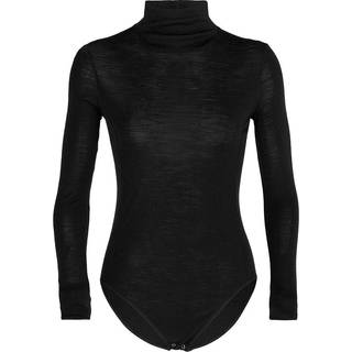 Icebreaker Women's Queens High Cut Brief Merino undertøj Damer størrelse XL farve sort