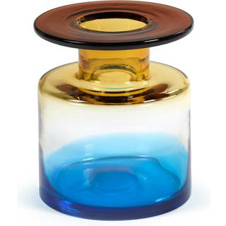 Serax Vases - 'Wind & Fire' vase, multicolor, small in amber, blue Glass