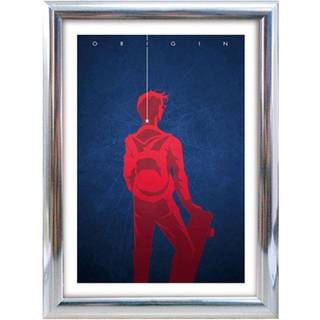 Klikramme med 25mm aluminium profil, krom - 50x70 cm