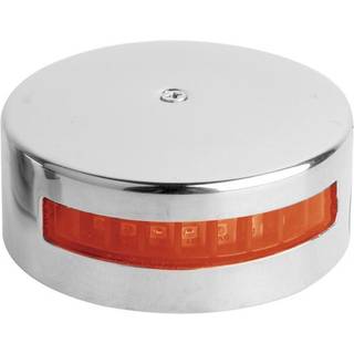 Bagbordslanterne til dækmontering, 1.7 W, 12 V, 112.5°, rustfrit stål, rød, til både &lt;20 meter + lyskilde LED 1.7 W
