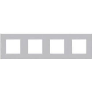 Niko Ramme 4-modul, pure, alu grey