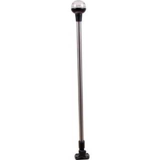 Gøsstage topplante, 10 W, 12V, 360°, rustfrit stål, 625 mm