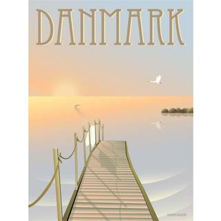 Danmark Badebroen - Plakat 30x40 cm fra ViSSEVASSE