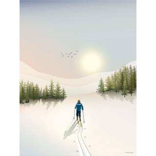 Langrend - Plakat 50x70 cm fra ViSSEVASSE