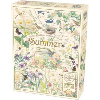 Cobble Hill 1000 Piece Puzzle - Country Diary: Summer - Pr?veplakat inkluderet