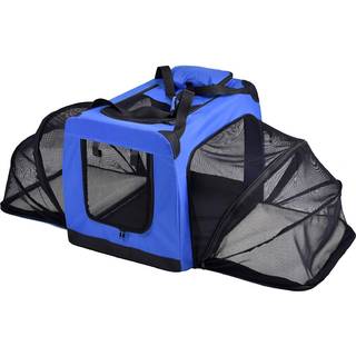 Pet Life Hounda harmonika Metal indrammet bl?d foldning Udvidelig hundekasse - Sammenfoldelig sammenklappelig k?ledyrskasse eller hundekennel med