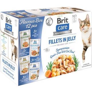 Brit Care Cat smagskasse, 4 varianter i gele - 12 stk.