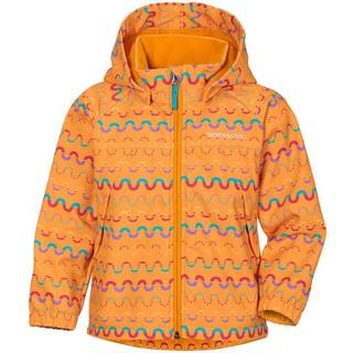 Didriksons Dellen Softshelljakke, Waveprint Orange, 110