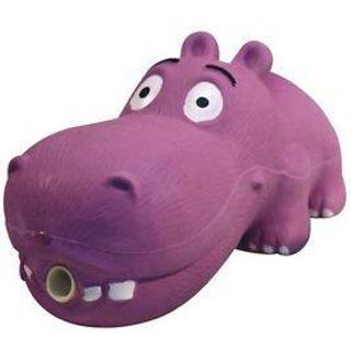 Multipet Hippopotamus latex flodhest, der grynger 8 tommer hunde leget?j (assorteret farve / 1 pakke) store racer