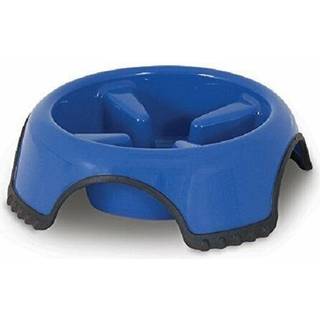 JW Skid Stop Slow Feed Bowl Blue Large (23496)