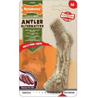 Hund Bidering Nylabone Dura Chew Horn Størrelse M Nylon Hjort
