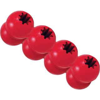 Kong Goodie Ribbon - Tendbart Natural Rubber Dog Leget?j - med fire fyldbare goodie -griber til berigelsesspil - knoglformet Chew Toy - til store