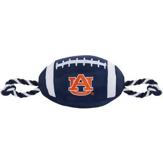 Kæledyr først NCAA Auburn Tigers Fodboldhund legetøj Tough Quality Nylon Materials Strong Pull Ropes Inner Squeaker Collegiate Team Color