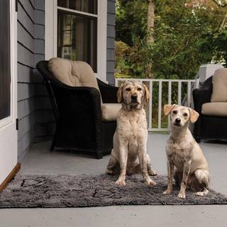 DGS DIRTY DOG DOORMAT MEDIUM 79x51CM GRÅ