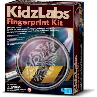 4m Toysmith Kidzlabs Finger Print Kit Dectective Science Kit til drenge og piger i alderen 8