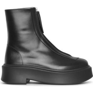 The Row Zipped 1 leather ankle boots - beige - EU 40