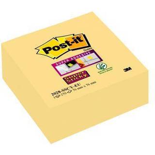 Post-it Super Sticky Cube | 76x76 mm | Gul