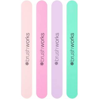 Brushworks Nail Files Pastel Neglefil sæt til negle - 4 stk.
