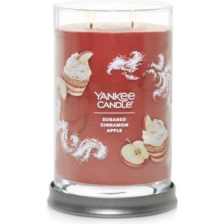 Yankee stearinlys sukkeret kanel ?ble duftende signatur 20 oz stor tumbler 2-wick stearinlys over 60 timers forbr?ndingstid
