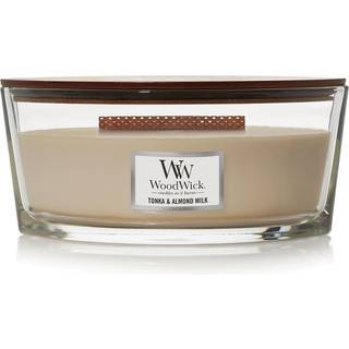 Woodwick Ellipse Candle Tonka & Almond Milk 16 oz.