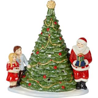 Villeroy & Boch Christmas Toy's Santa On A Tree 20x17x23 Cm - Nisser & Julefigurer Porcelæn Grøn - 14-8327-6641