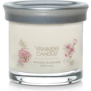 Yankee Candle Sakura Blossom Festival duftende signatur 4,3 oz lille tumbler enkelt wick stearinlys over 20 timers forbr?ndingstid