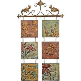 Deco 79 Decor Botanical Scroll Metal Wall d? Cor 40 in 23 in (h w) Smuk
