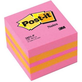 3M Post-it Notes 51 x 51 mm, mini kubusblok pink