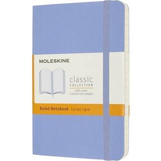 Moleskine Classic collection, linieret, soft cover, 9x14cm, Hortensia blå