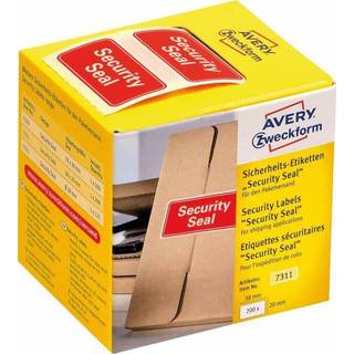 Avery 7311 sikkerheds forsegling, security seal 38x20mm 200stk