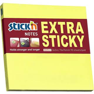 Stick'N notes Extra Sticky 76x76mm neon gul