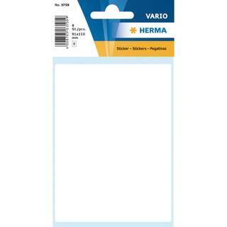HERMA etiket manuel 81 x 110 hvid mm, 8 stk.