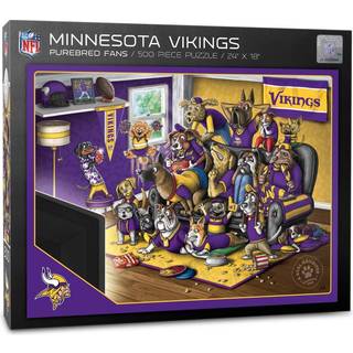 Youthefan NFL Minnesota Vikings Purebrede fans 500 pc puslespil - En rigtig neglebiter