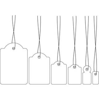 HERMA Strung marking tags - name badge labels - 1000 label(s) - 15 x 24 mm
