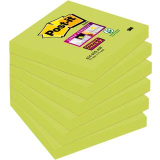 3M Post-it SS-Notes 76x76 90 ark pr blok, Asparges grøn