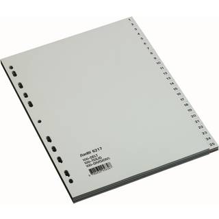 Bantex Register | A4 | Plast | Grå | 1-100
