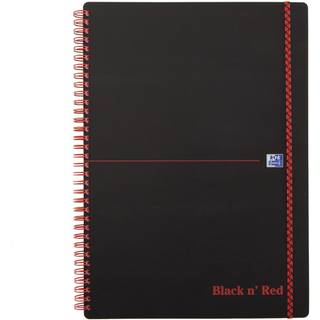 Oxford Black n'Red Spiralbog | A4 | Linjeret
