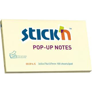 Stick'N Z-notes selvklæbende notes 76x127mm gul