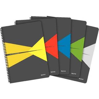 Notesblok Office A4 linjeret wireindb. karton, vnr. 46480099 (5stk)