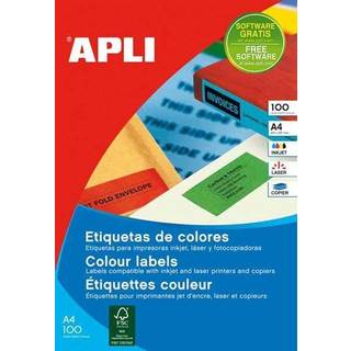 Apli etiketter 105x148mm grøn