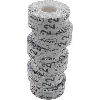 Meto prisetiket 26x12mm permanent lim 2 hvid, 1500 stk