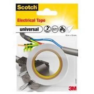Elektriker tape 15mmx10m hvid