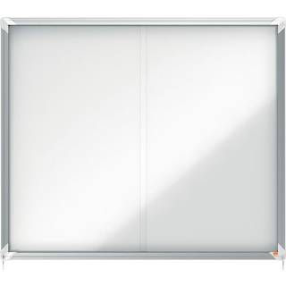 Nobo Premium Plus magnetisk låsbart opslagsskab med skydelåge 15xA4
