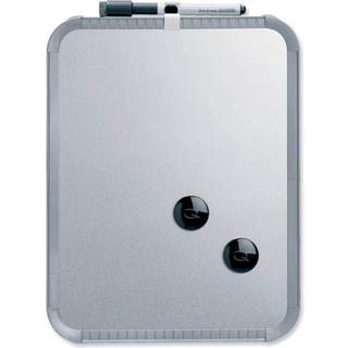 NOBO Whiteboard Tavle Slim lakeret 28 x 22 cm, Sølv