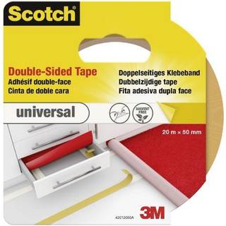 6 x Scotch dobbeltklæbende tæppetape 50mmx20m 6ruller