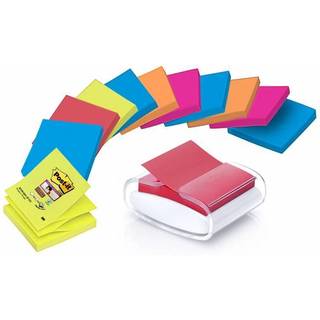 Post-It dispenser til Z-notes R-330 76x76mm inkl. 12 blokke